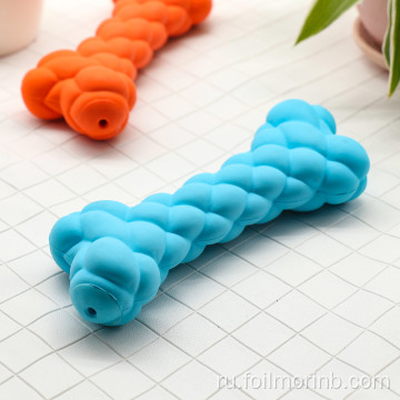Синяя резиновая жевательная игрушка для собак